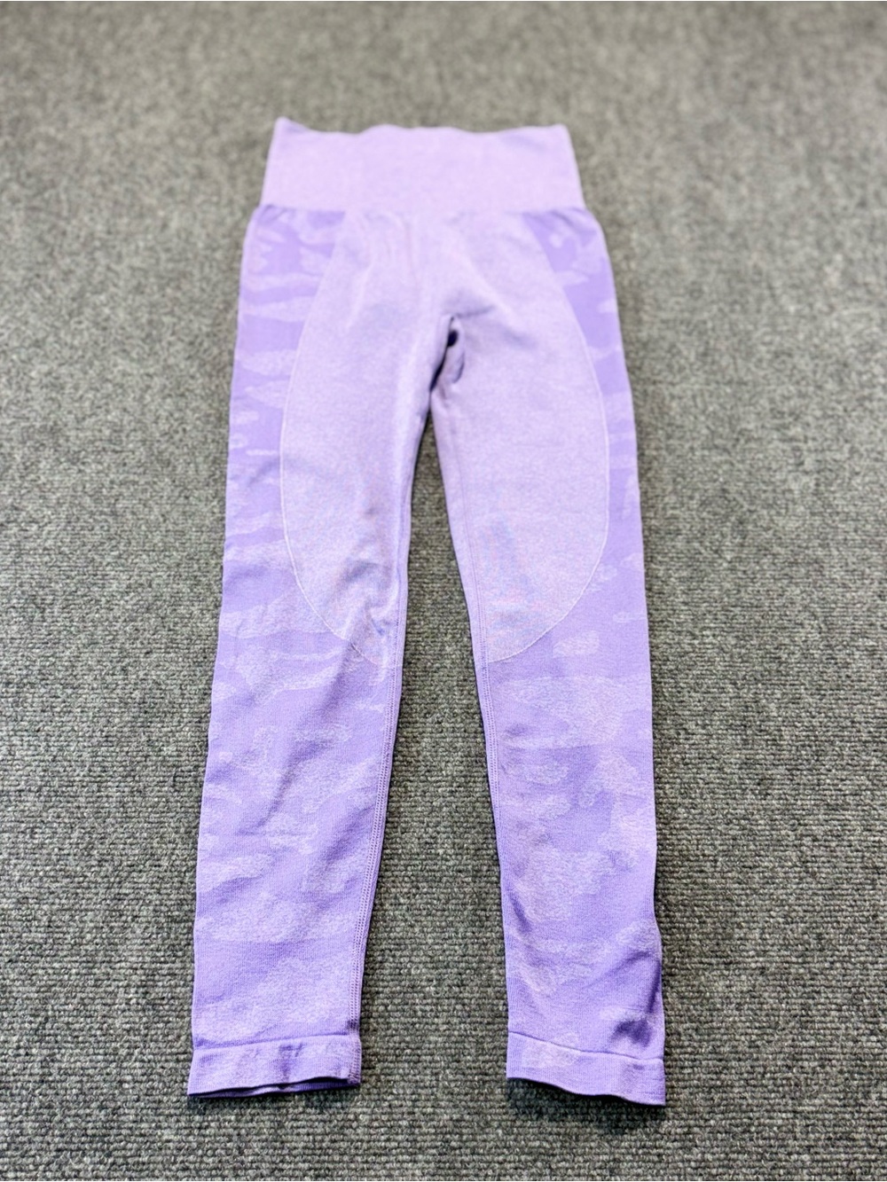 MAXXIM Women's Sz S High Waisted Purple Camo Seamless Leggings